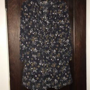 Floral shift dress